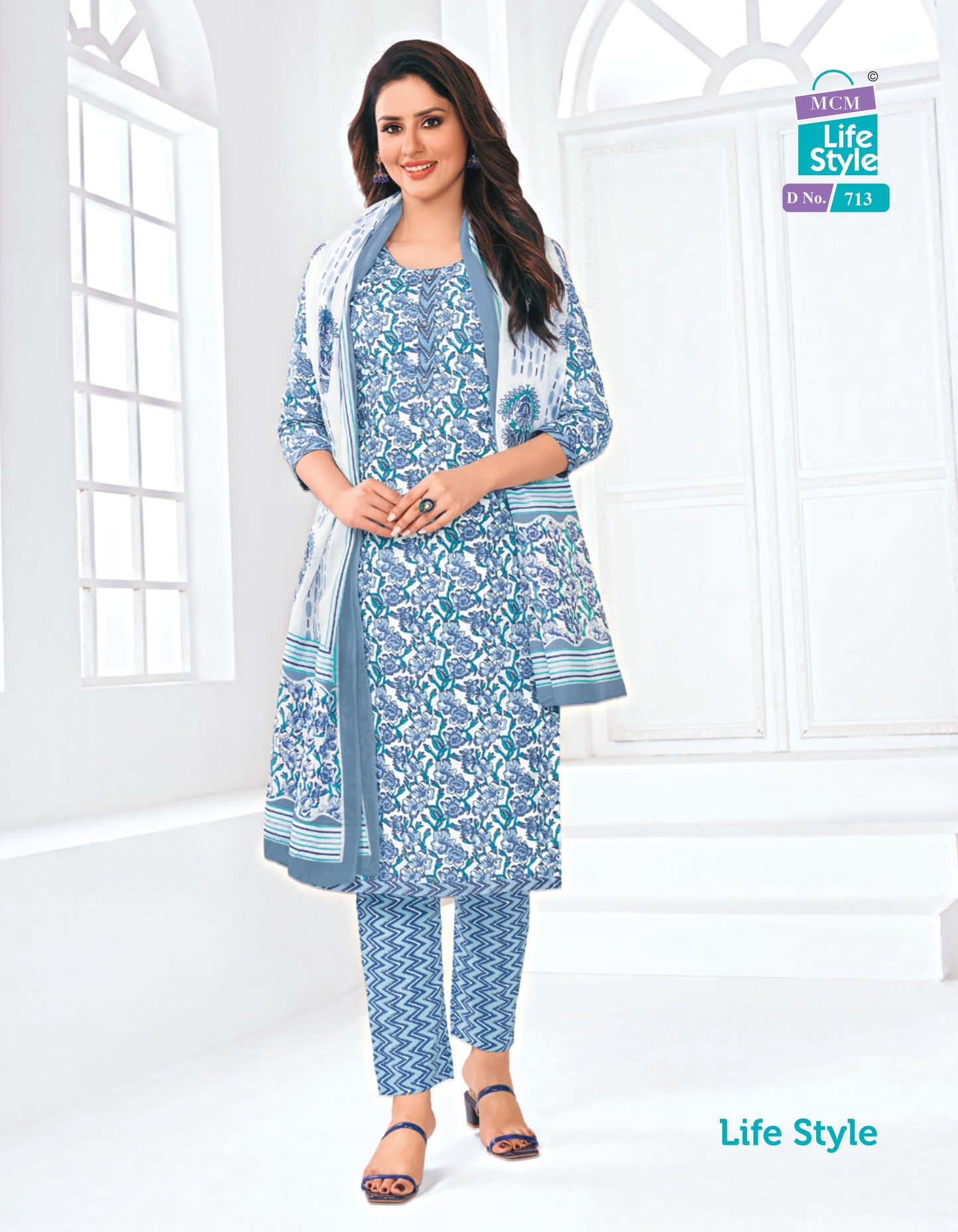 MCM SALWAR } Top Bottom Dupatta Set | SW66