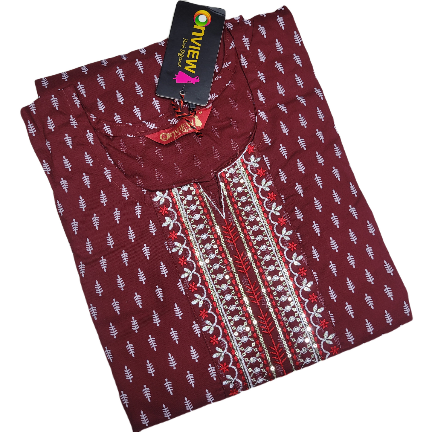 ONVIEW Brand Kurti | Collar Neck | ON33