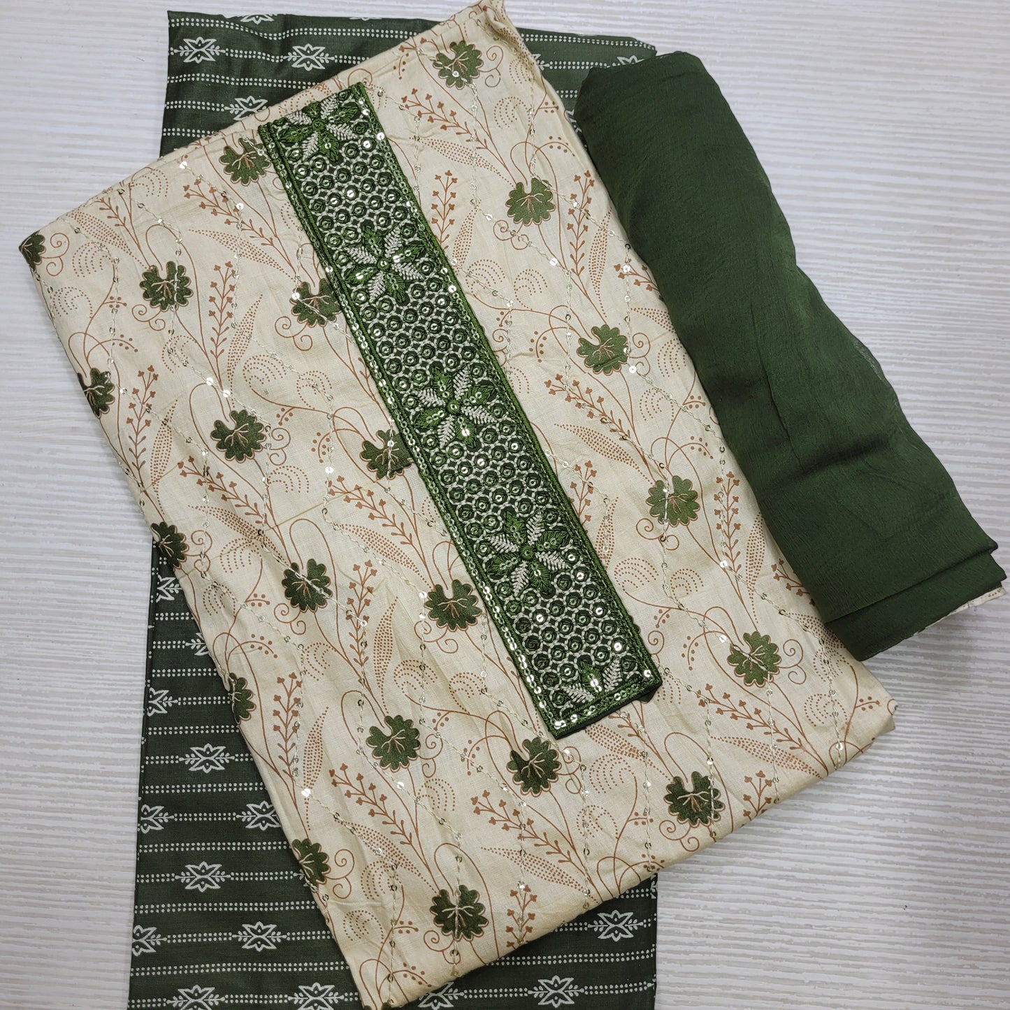 Cotton Salwar Material Unstitched | TOP BOTTOM DUPATTA | SM04