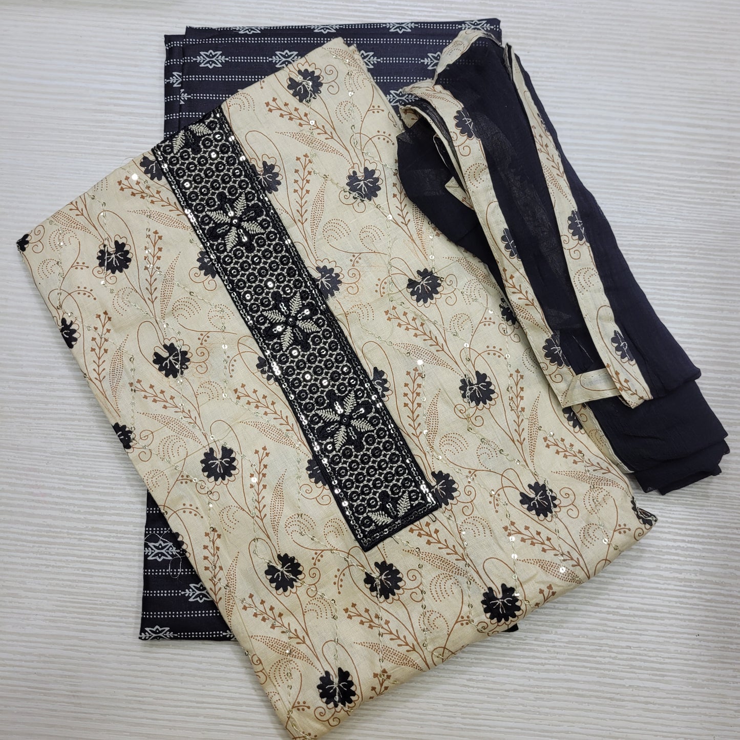 Cotton Salwar Material Unstitched | TOP BOTTOM DUPATTA | SM04