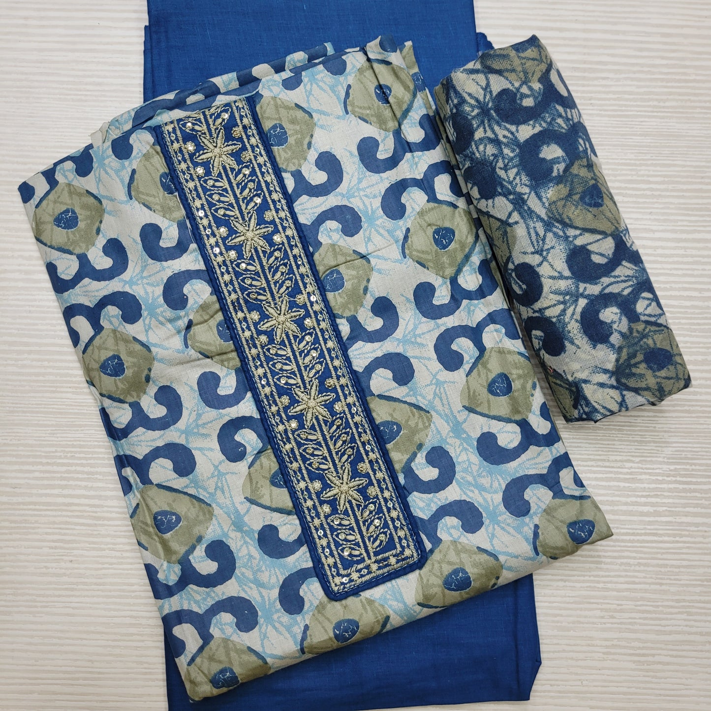 Cotton Salwar Material Unstitched | TOP BOTTOM DUPATTA | SM07