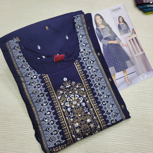 Naira Cut Slub Cotton Kurti | NC33