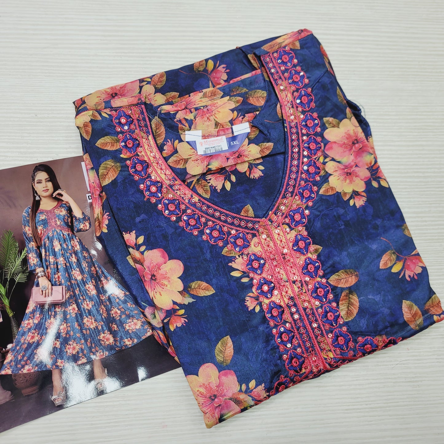 Chinon Anarkali Kurti | PL67