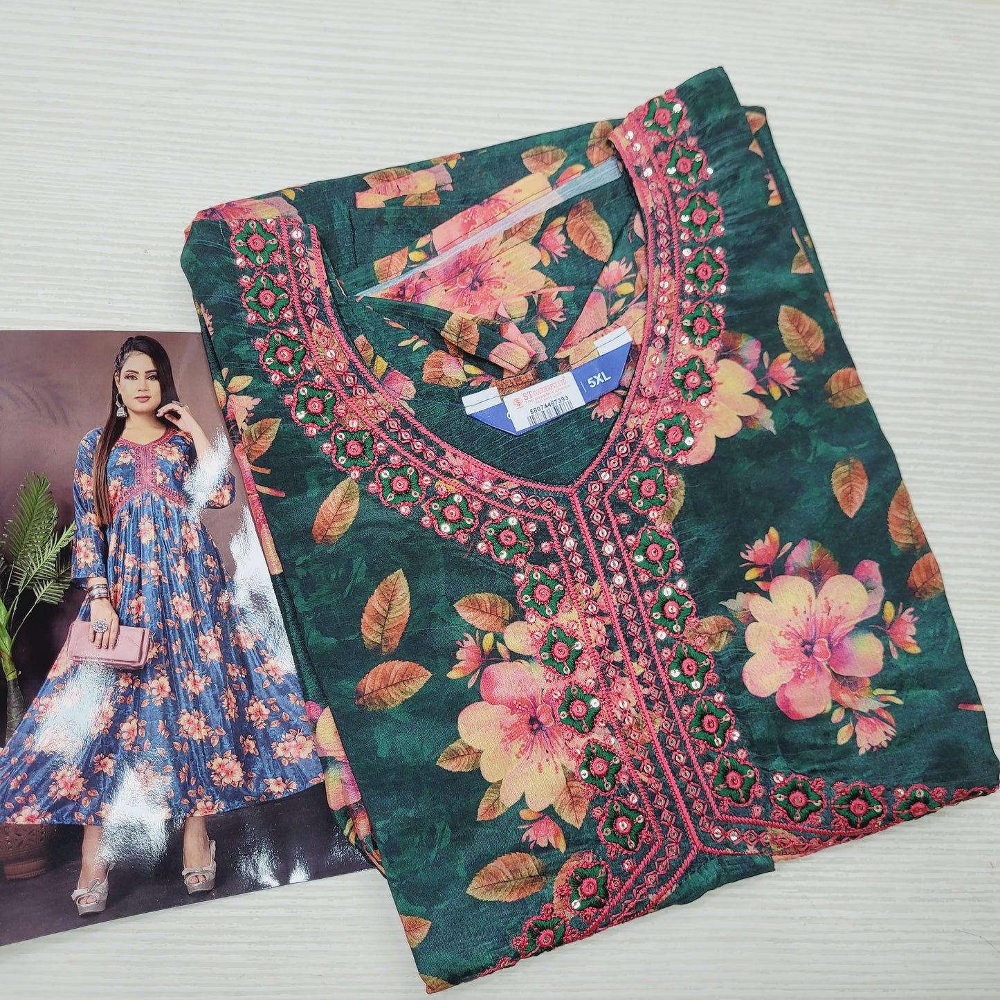 Chinon Anarkali Kurti | PL67