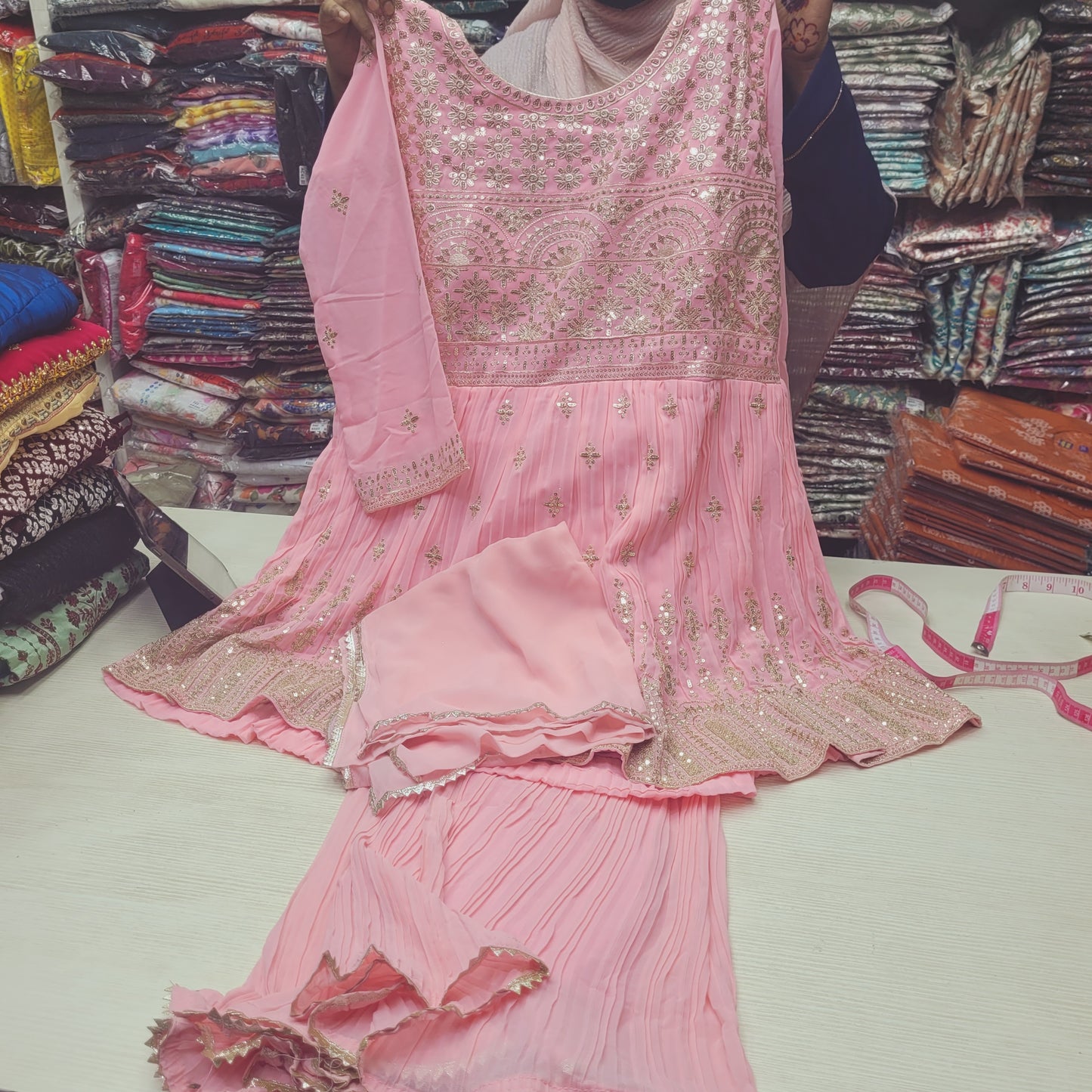 Heavy Party Wear Sharara | G208