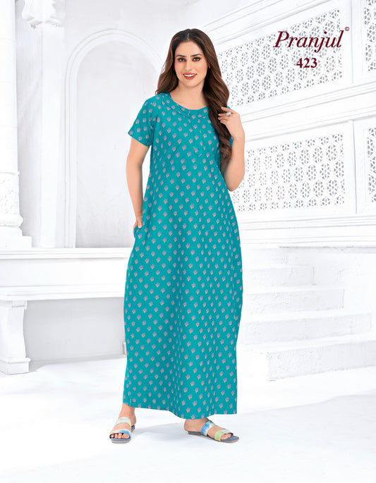 Pranjul Nighty | Pure Cotton - PN23