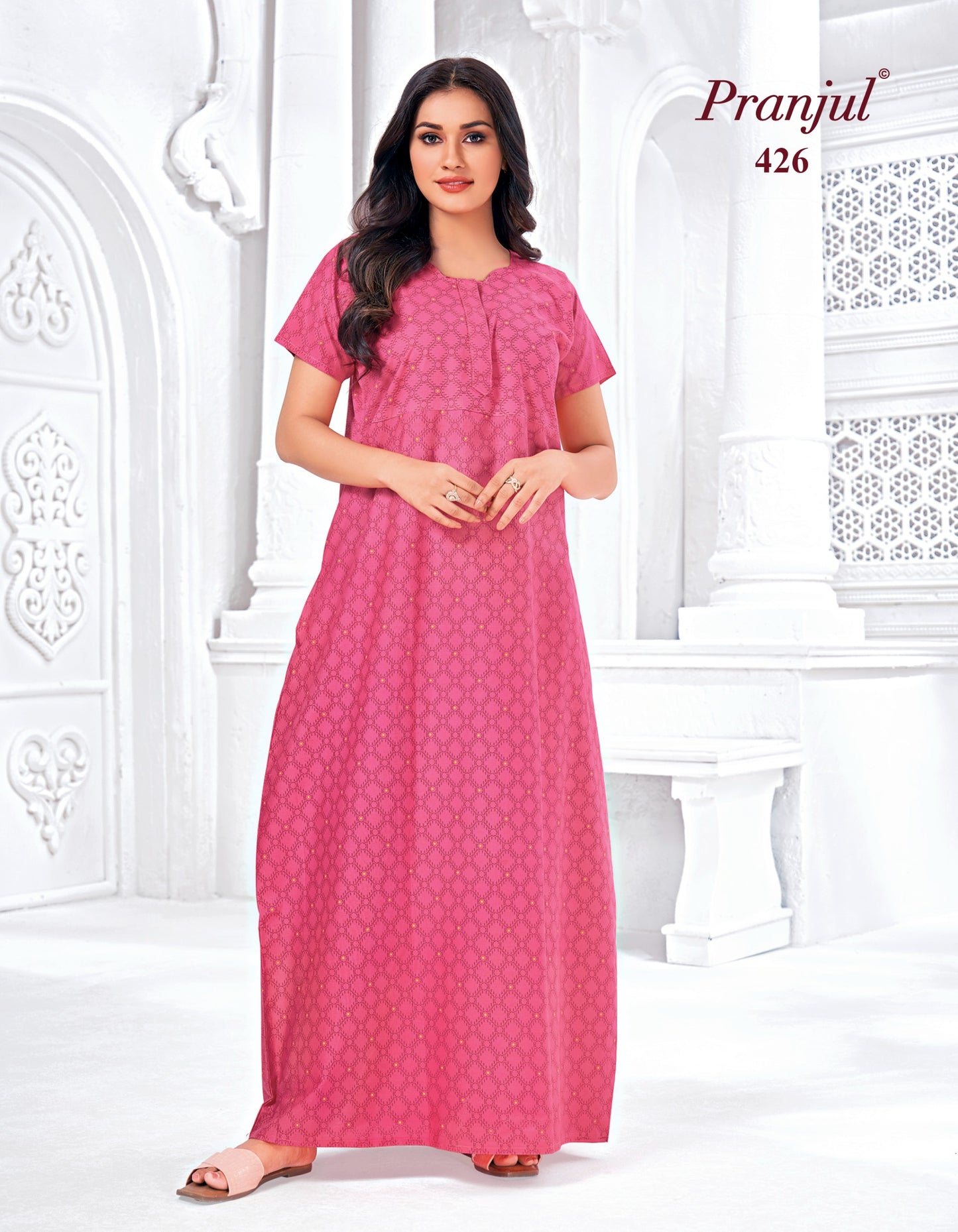 Pranjul Nighty | Pure Cotton - PN26