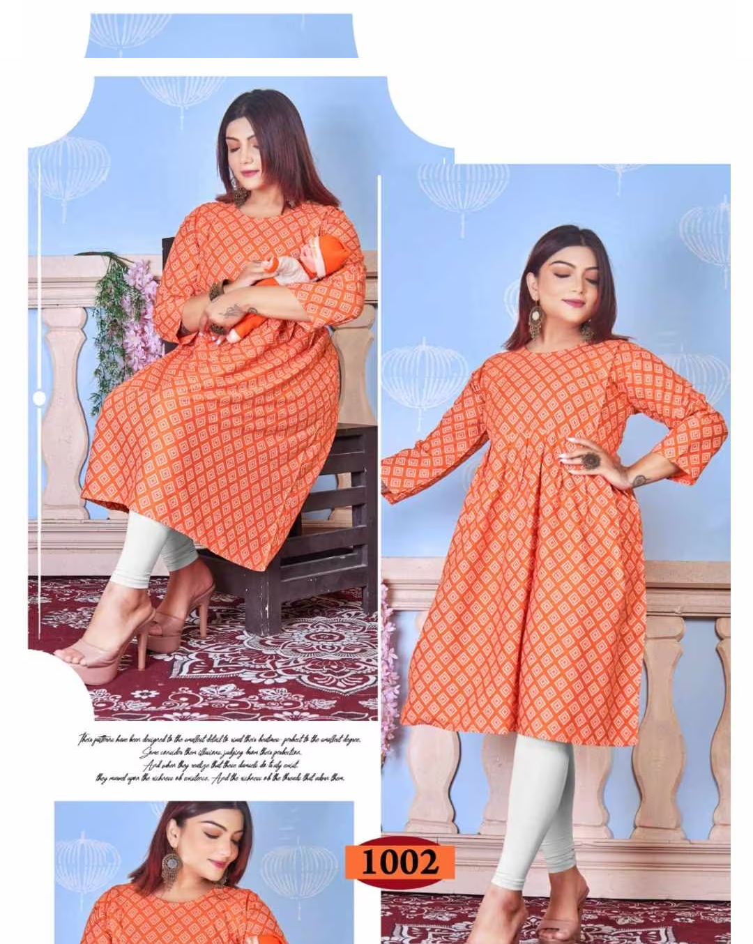 Feeding Umbrella Kurti | Pure Rayyon Plus Size | FK02