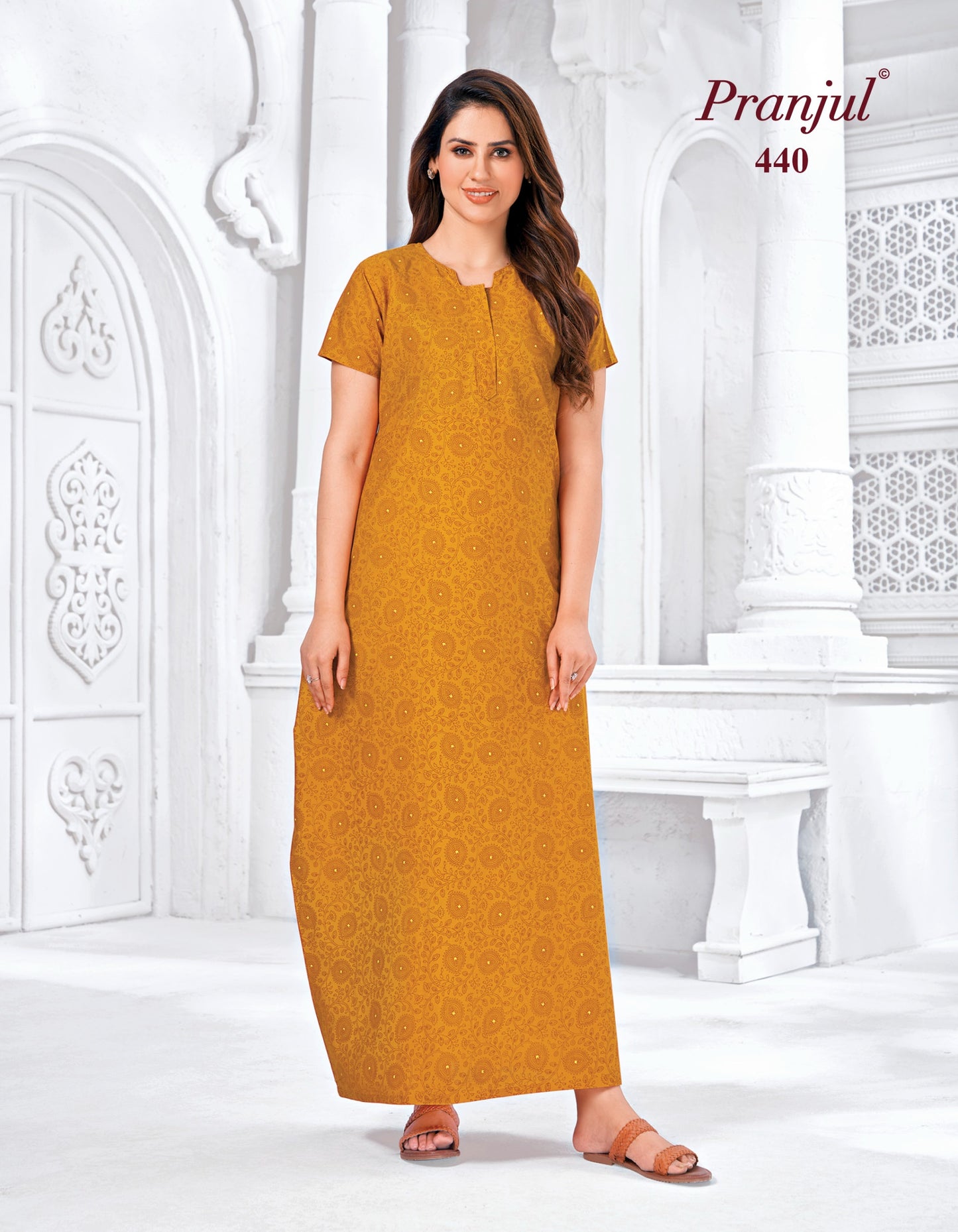 Pranjul Nighty | Pure Cotton - PN40