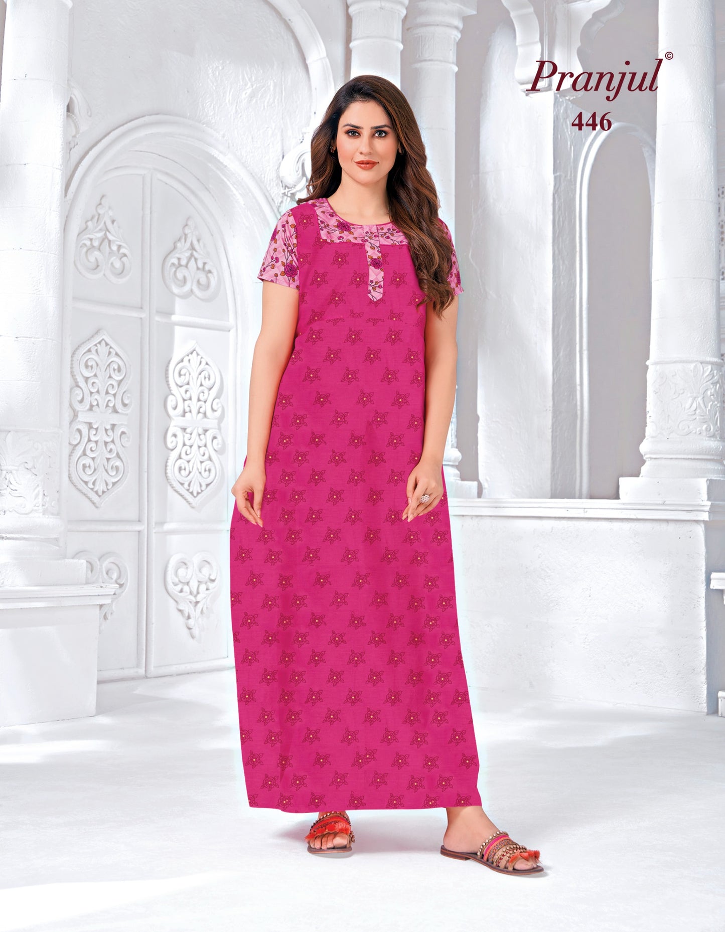 Pranjul Nighty | Pure Cotton - PN46