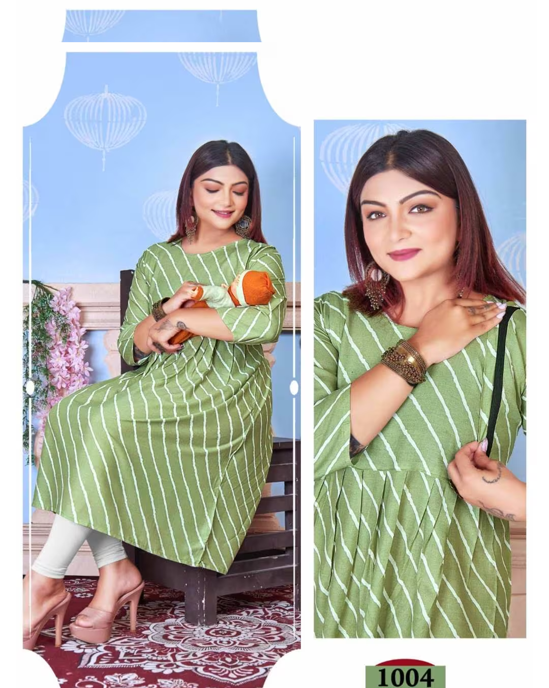 Feeding Umbrella Kurti | Pure Rayyon Plus Size | FK02