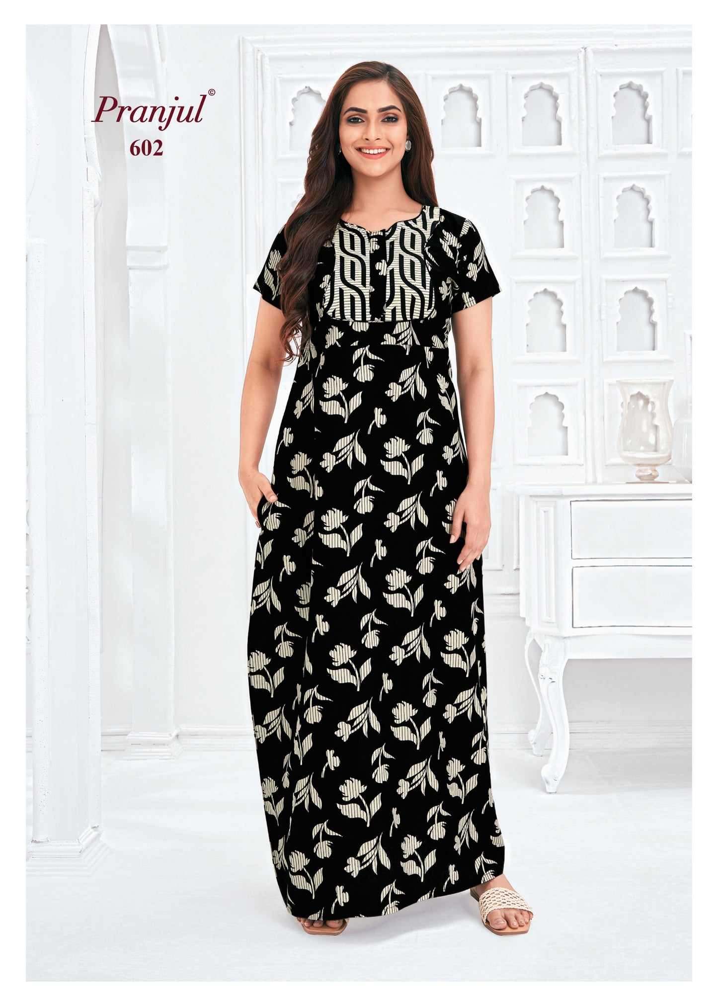 Pranjul Nighty | Pure Cotton - PN602