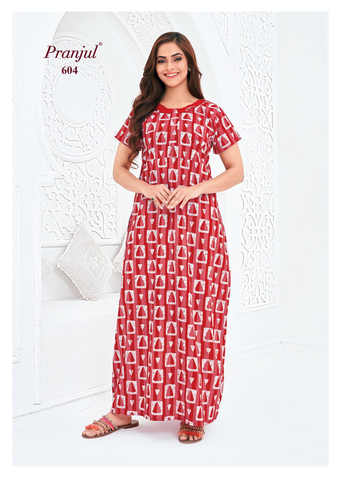 Pranjul Nighty | Pure Cotton - PN604