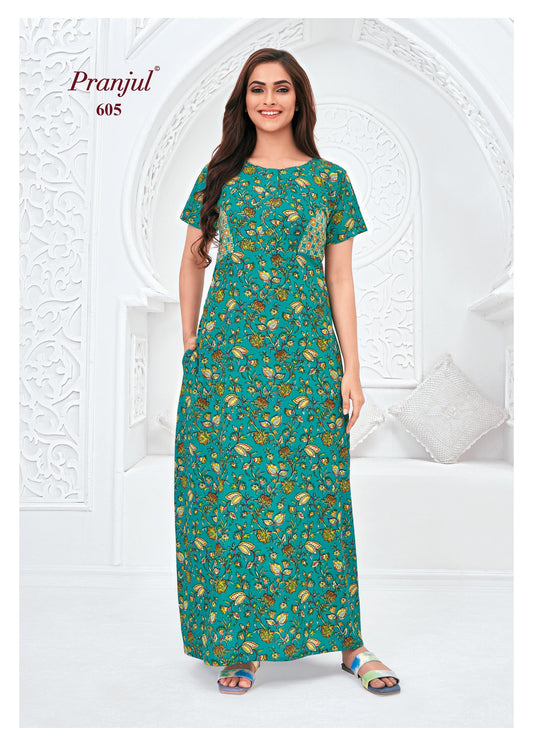 Pranjul Nighty | Pure Cotton - PN605