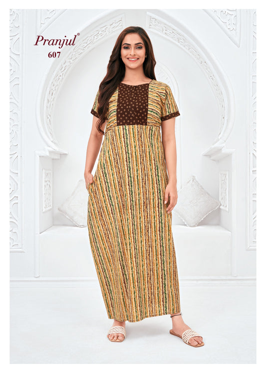 Pranjul Nighty | Pure Cotton - PN607