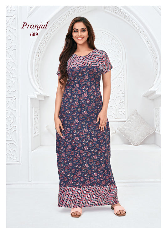 Pranjul Nighty | Pure Cotton - PN609