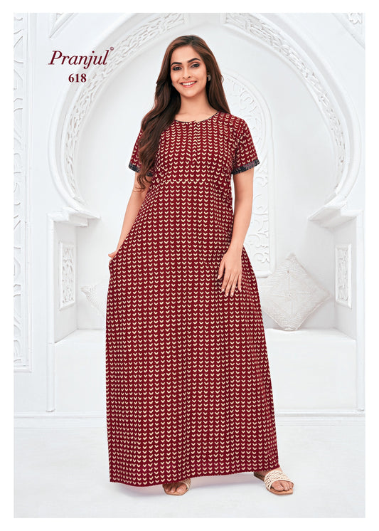 Pranjul Nighty | Pure Cotton - PN618