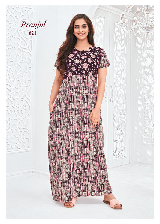 Pranjul Nighty | Pure Cotton - PN621