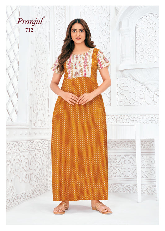 Pranjul Nighty | Pure Cotton - PN712