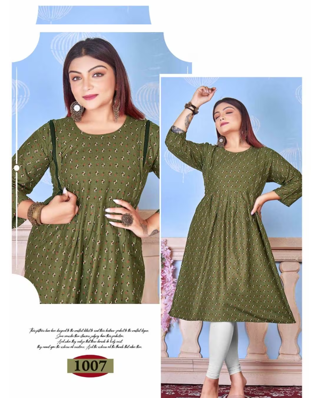 Feeding Umbrella Kurti | Pure Rayyon Plus Size | FK02