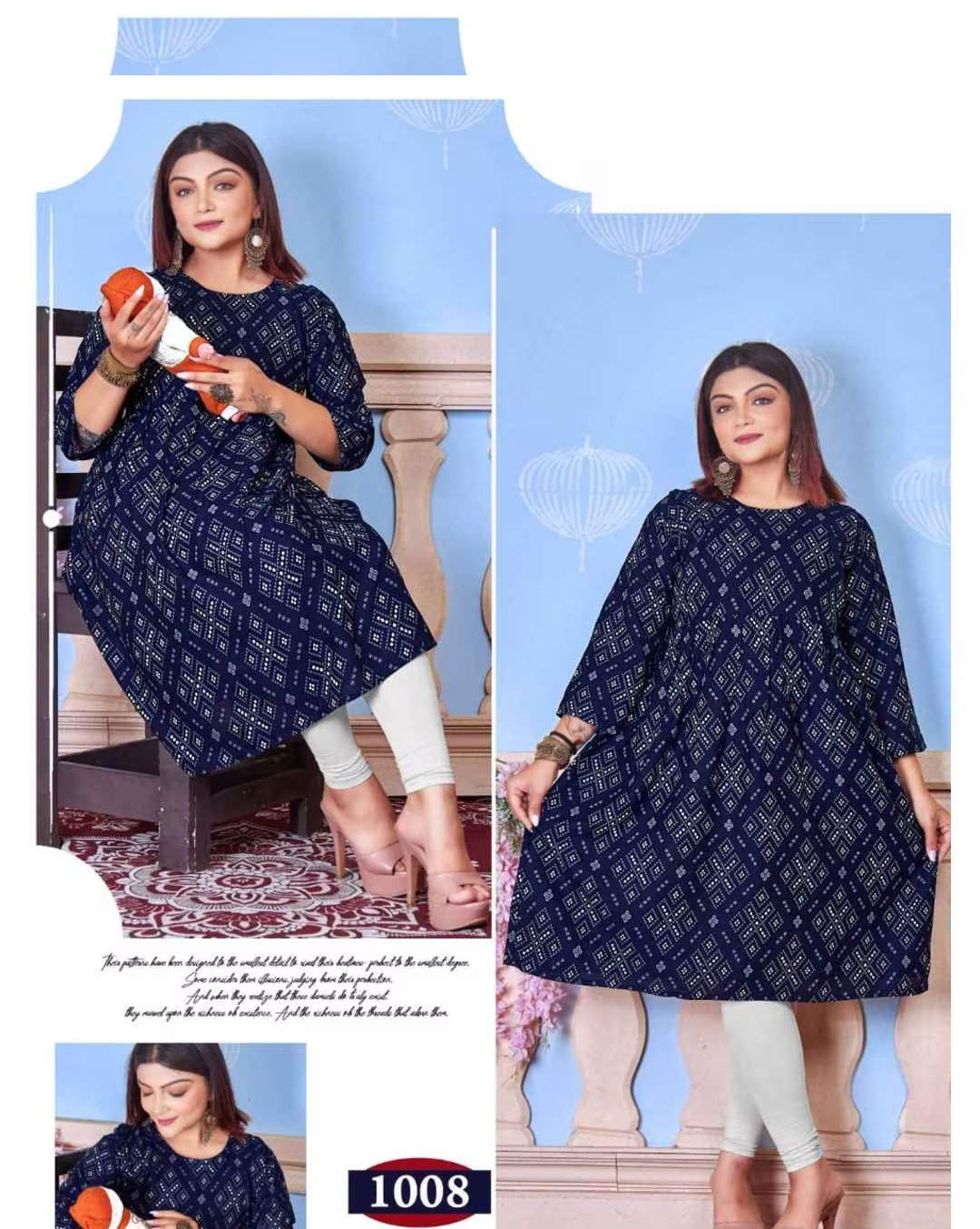 Feeding Umbrella Kurti | Pure Rayyon Plus Size | FK02