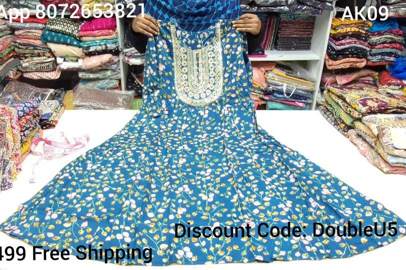 Anarkali Short Umbrella Kurti | AK09