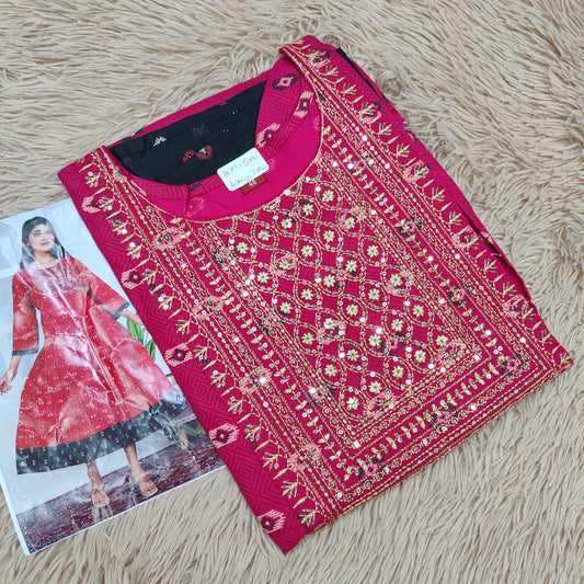 Rayon | Anarkali Kurti | AK483