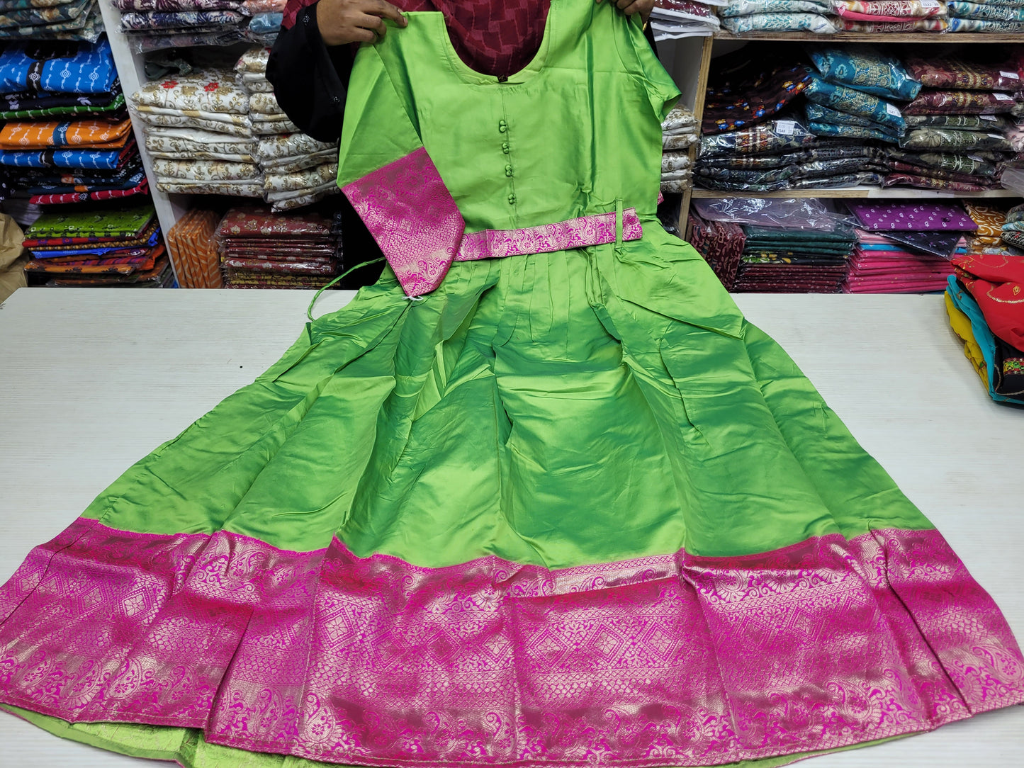 OFFER Party Wear Full Length Silk Anarkali | OF03