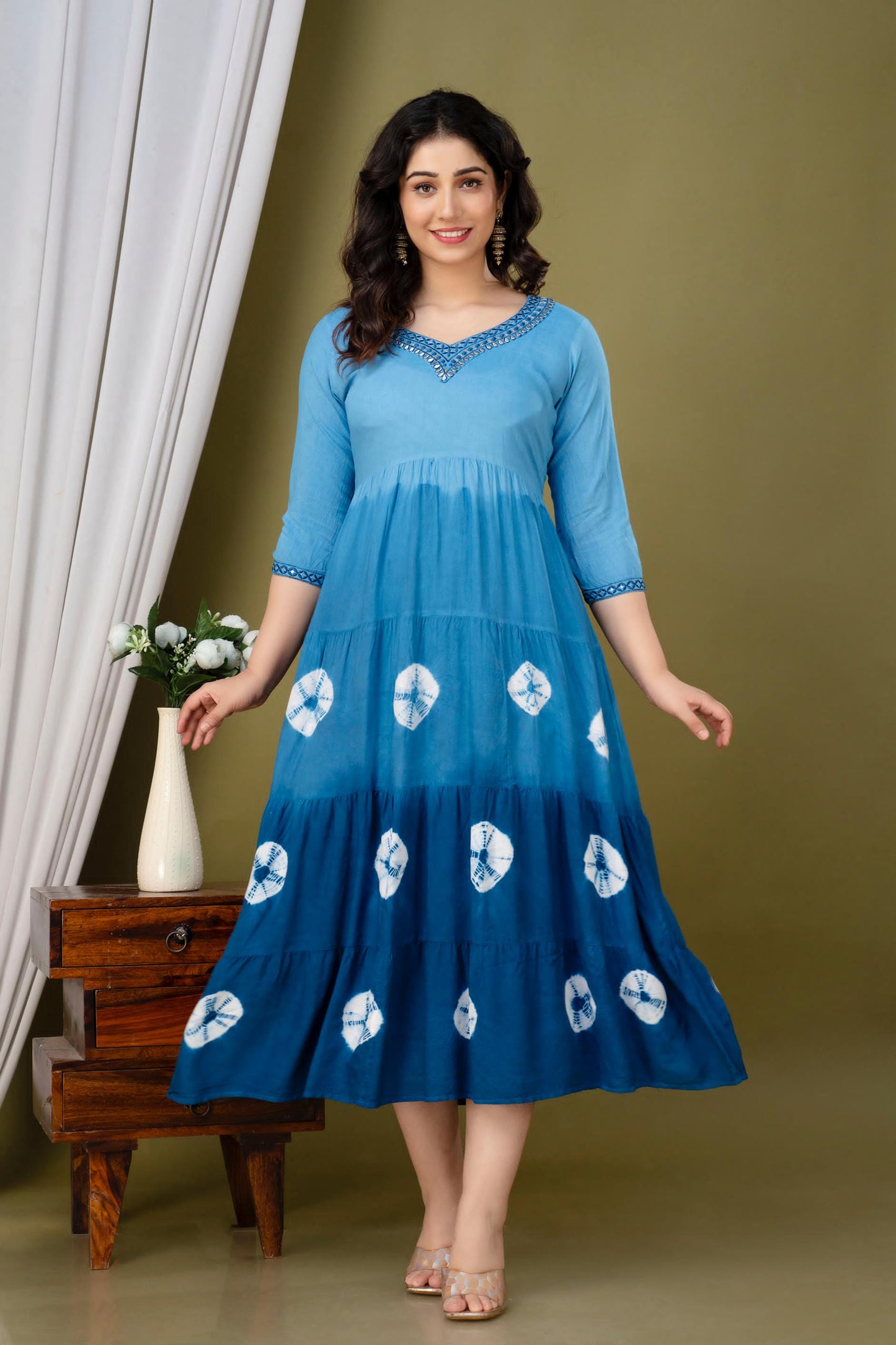 Rayon Anarkali Kurti | AK438