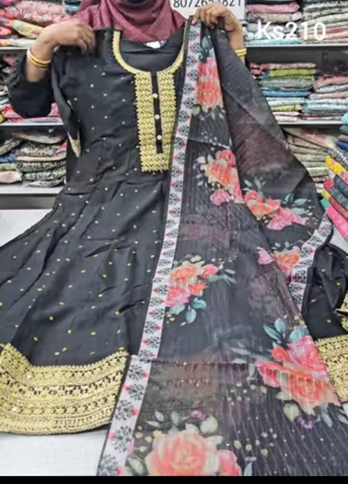 Vichare silk Anarkali With Dupatta | KS120