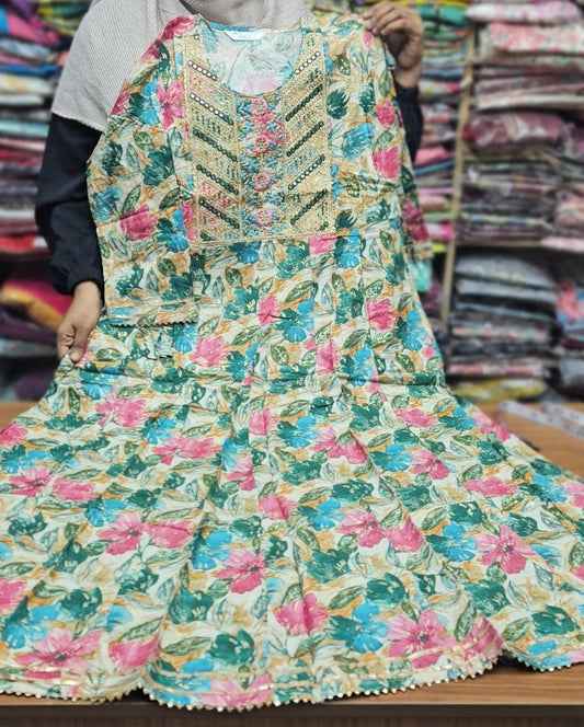 Rayon  Anarkali Kurti | AK589