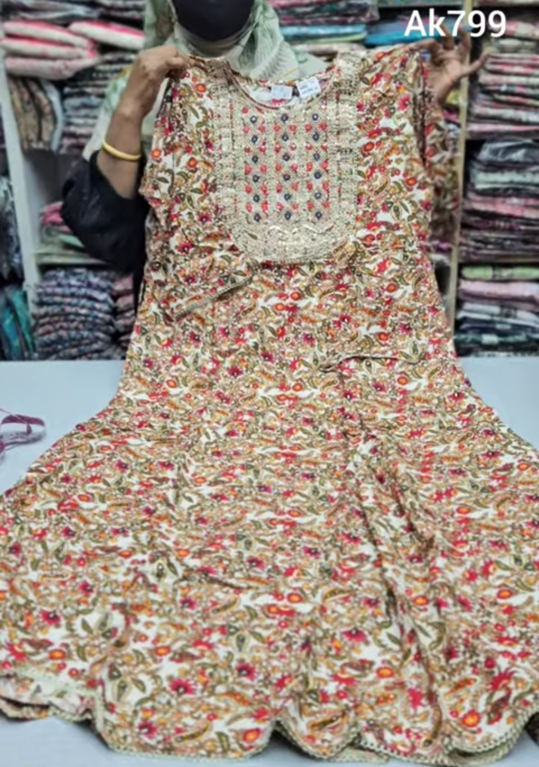 Rayon Anarkali Kurti | AK799