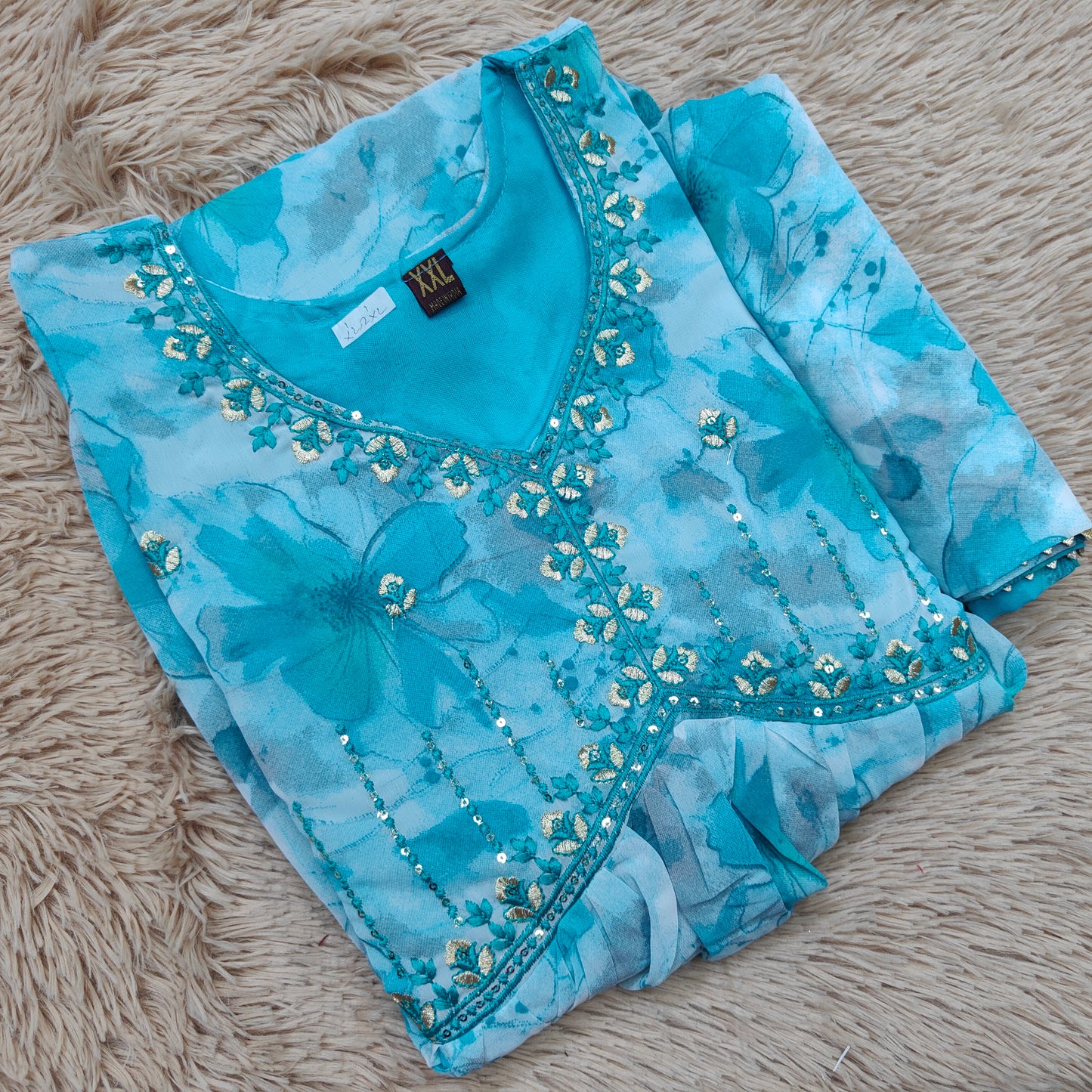 Aaliya CUt | Top WITH Dupatta Set | AC63