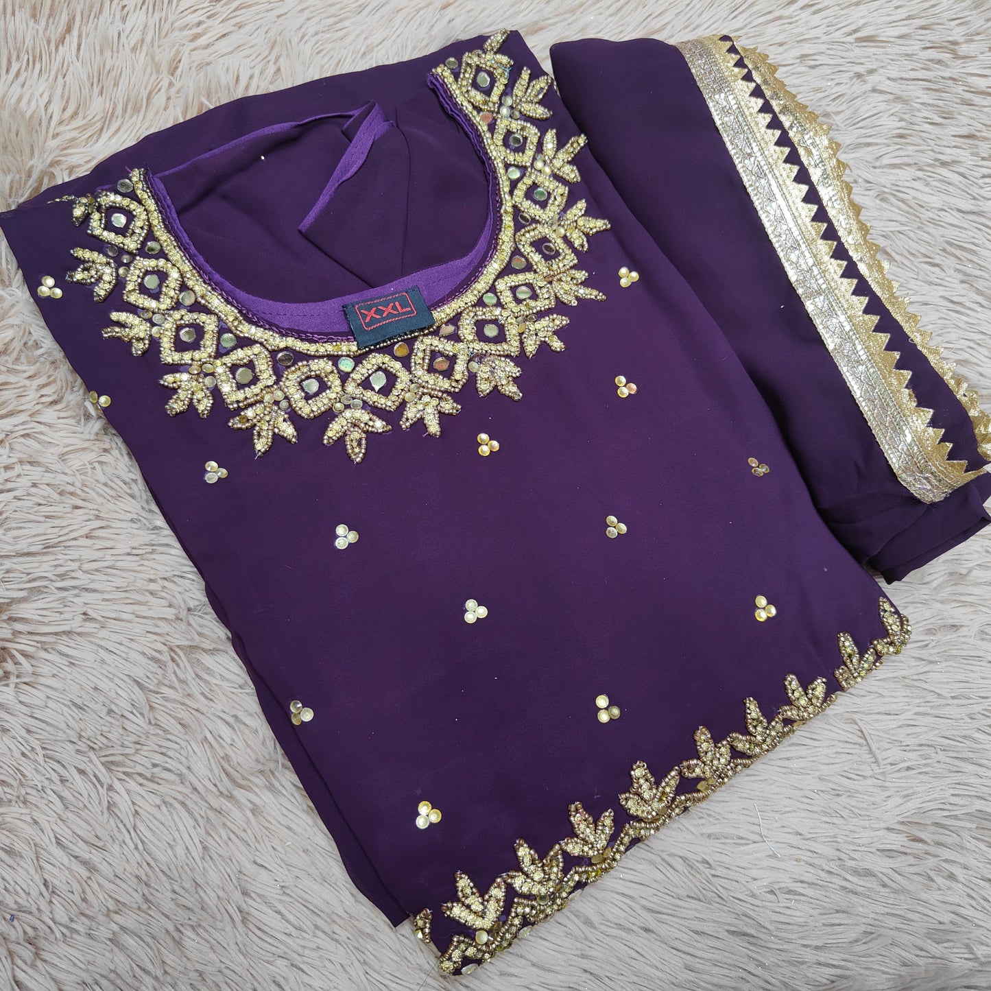 Chiffon Anarkali With Dupatta- KS237