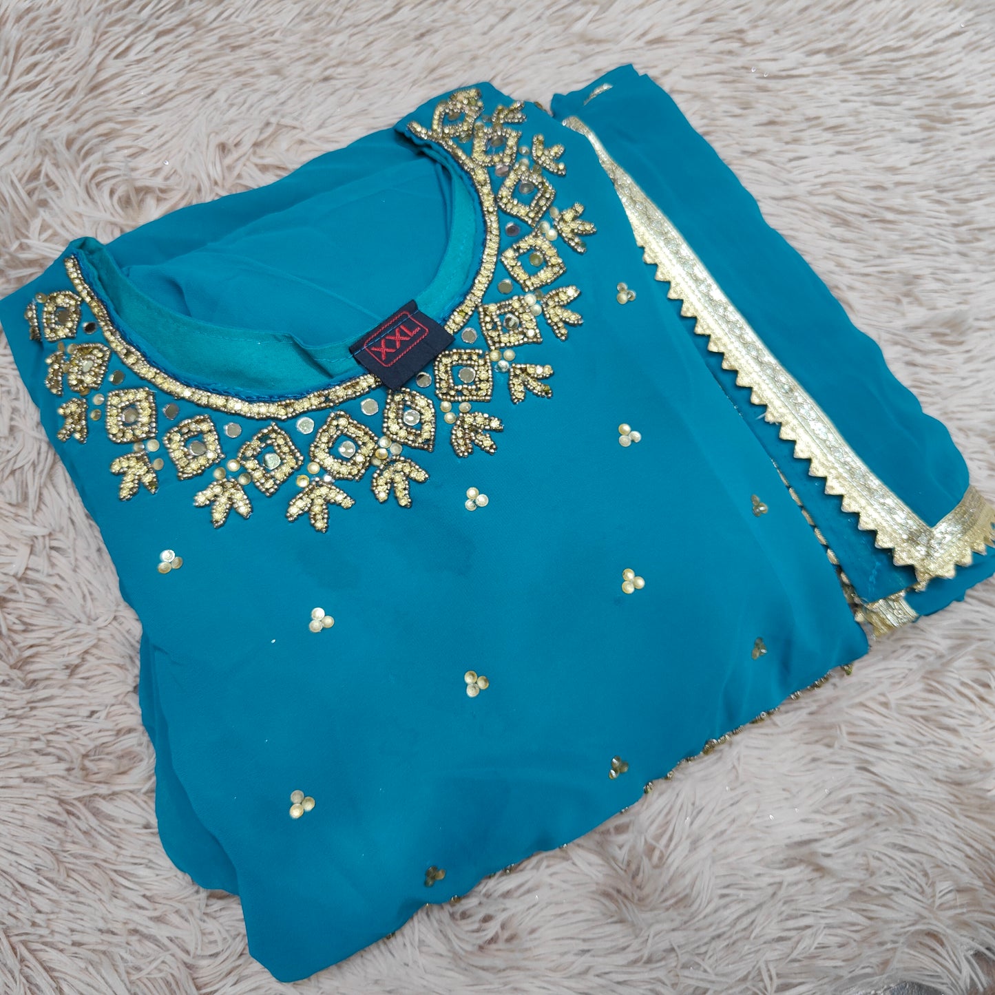 Chiffon Anarkali With Dupatta- KS237