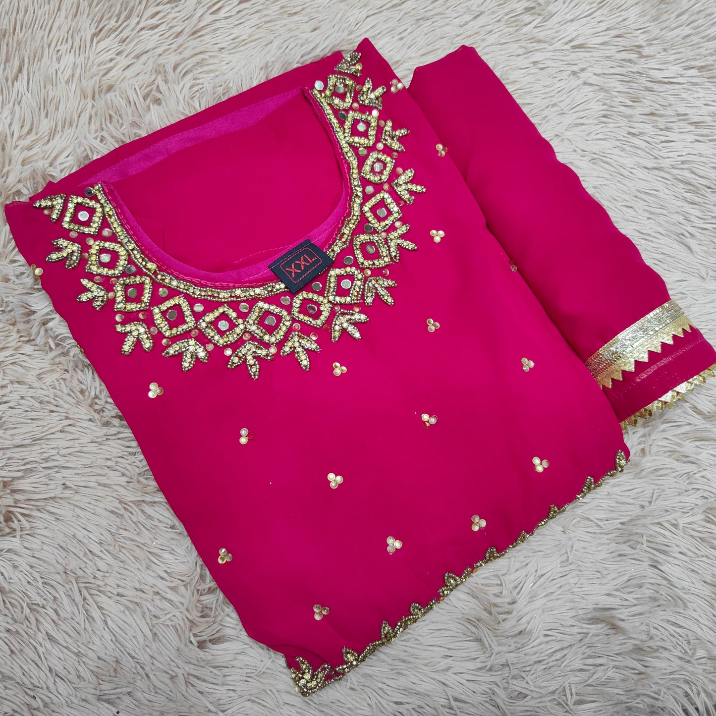 Chiffon Anarkali With Dupatta- KS237