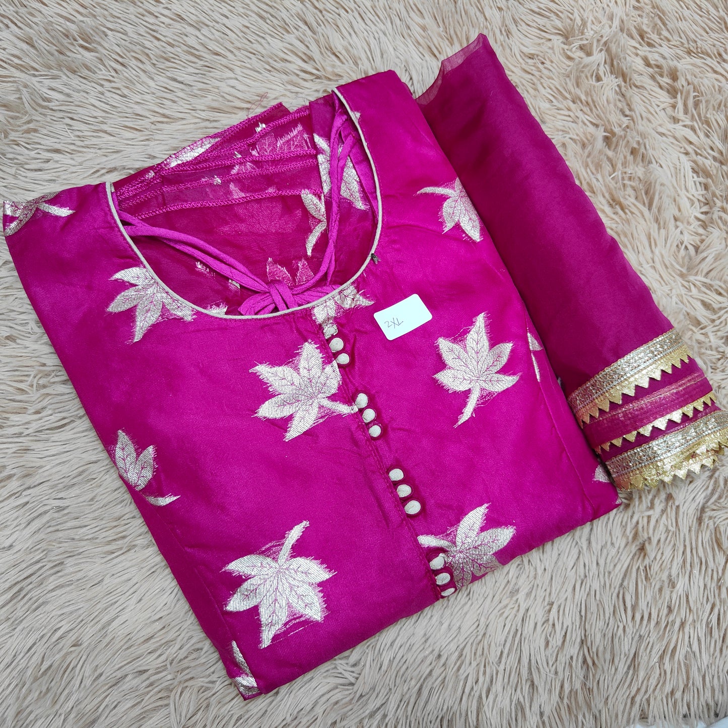 Silk Anarkali With Dupatta- KS219