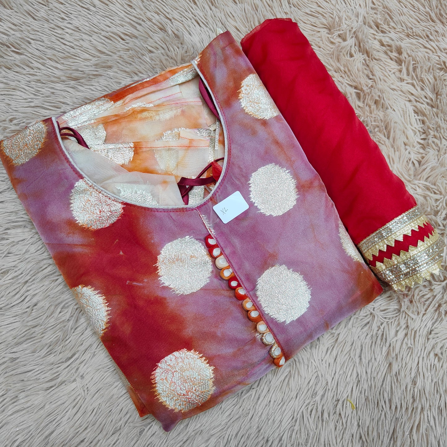 Silk Anarkali With Dupatta- KS212