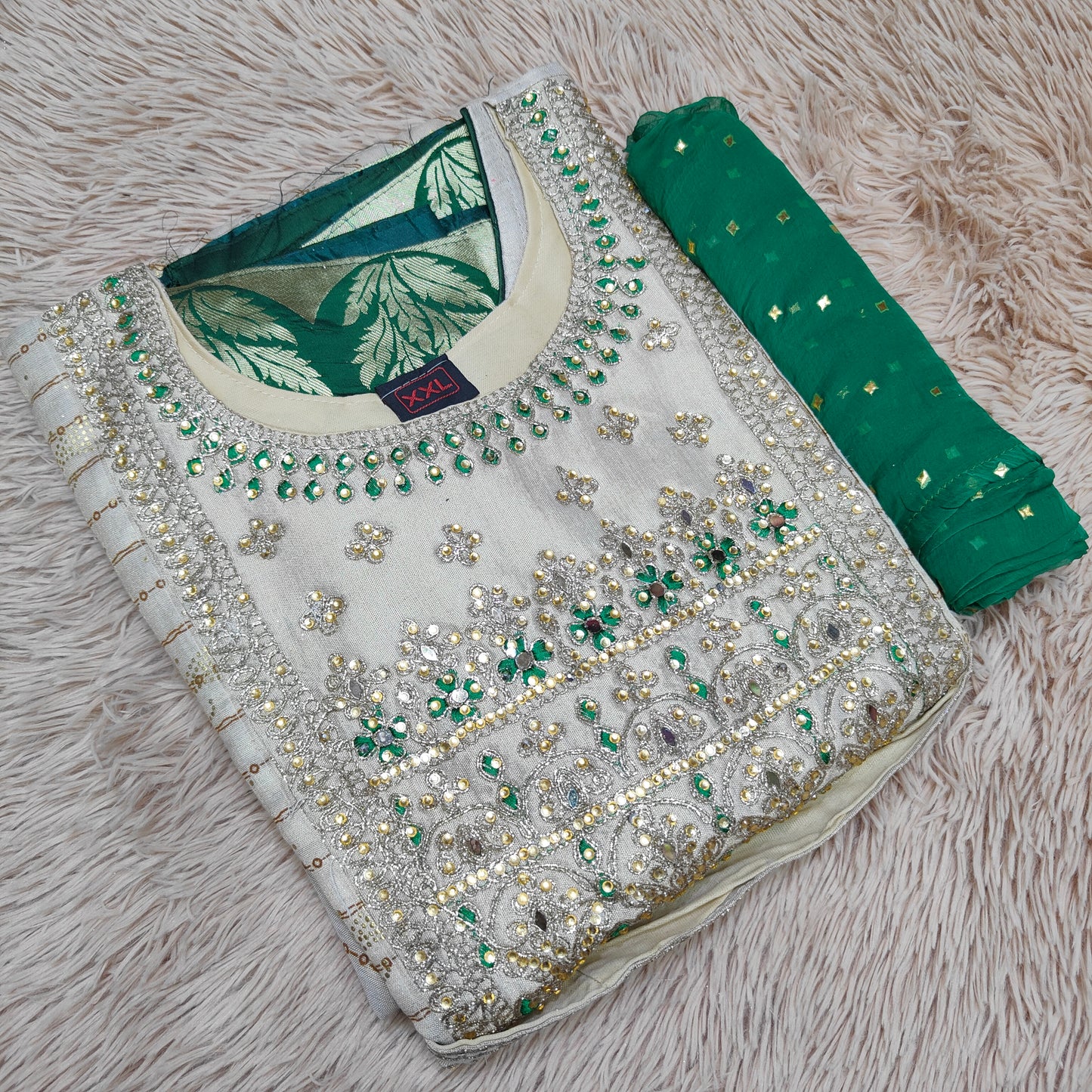 Tissue Anarkali With Dupatta- KS274