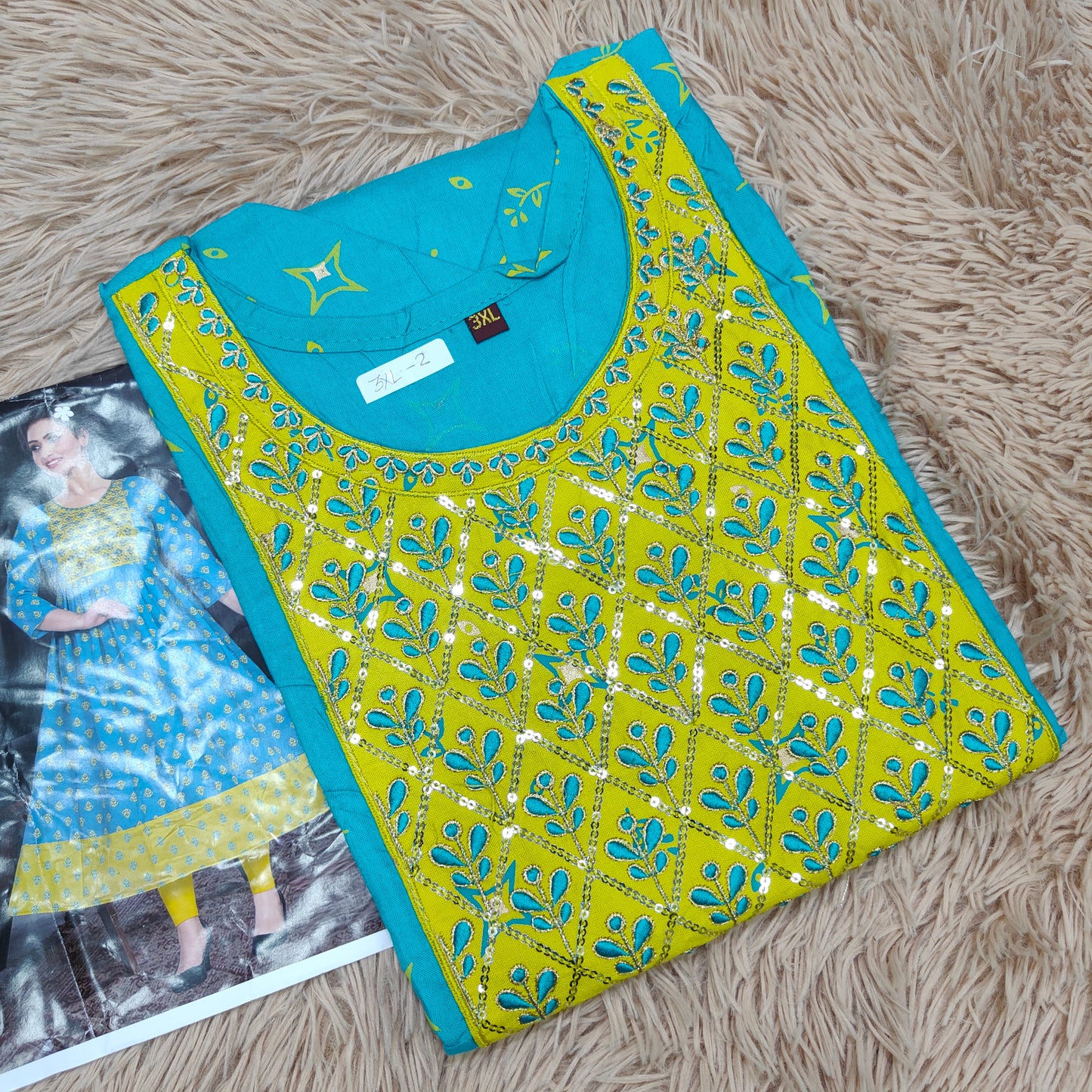 Rayon Anarkali Kurti | AK510