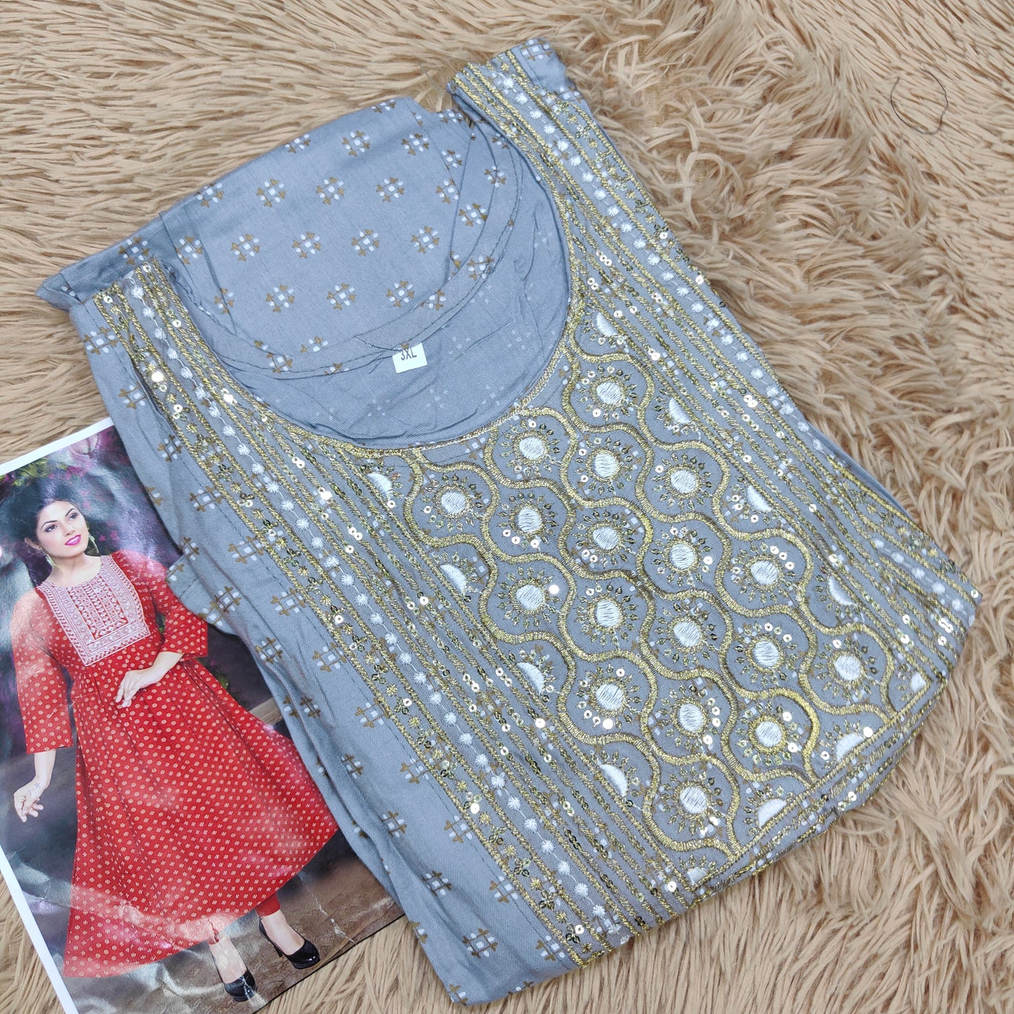 Rayon Anarkali Kurti | AK524