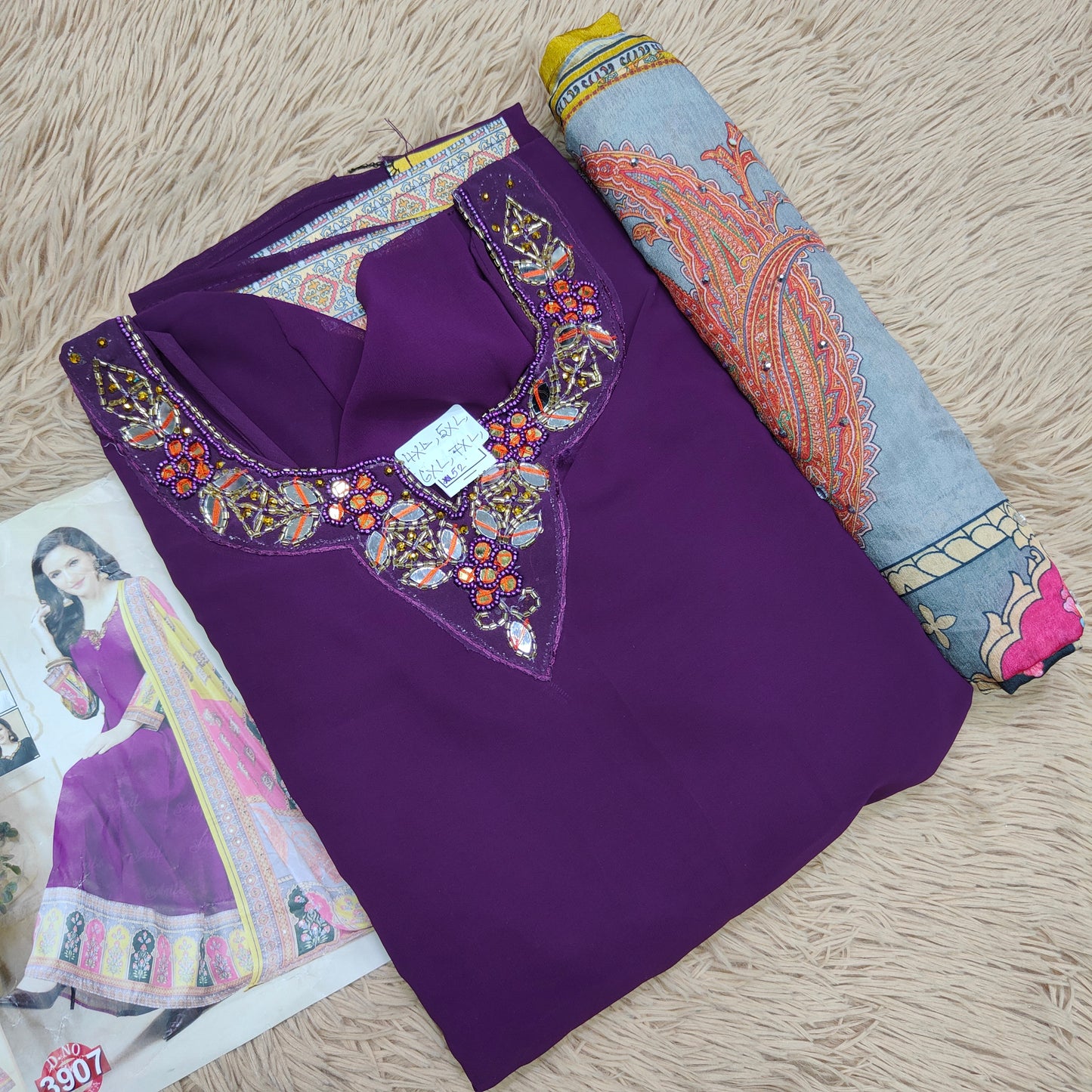 Kurti with Shawl | KS414