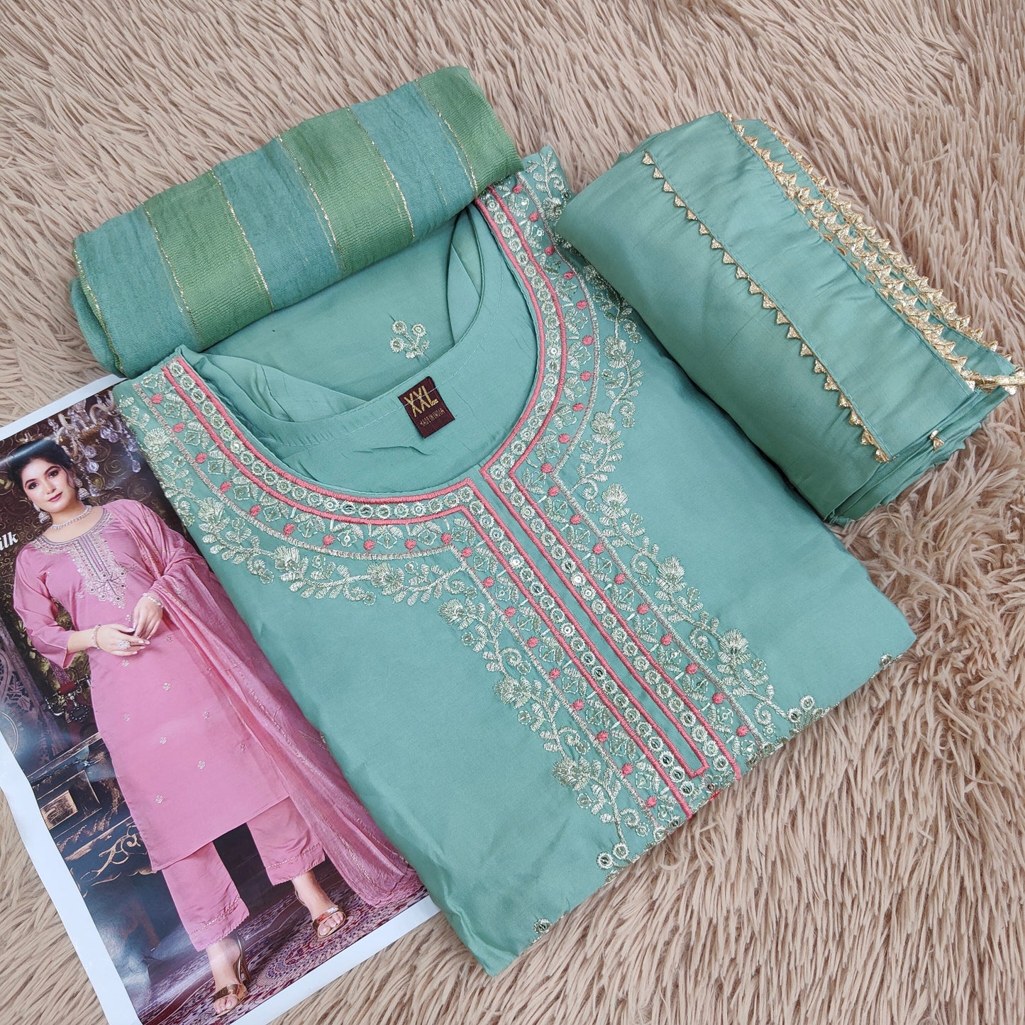 Top Bottom Dupatta Set | TS576