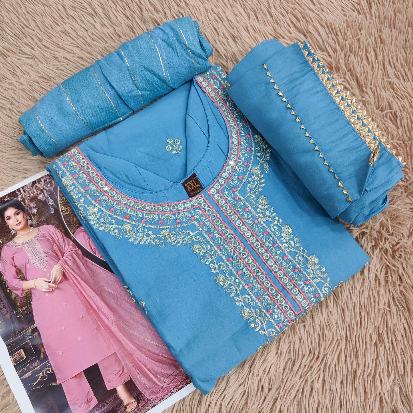 Top Bottom Dupatta Set | TS576