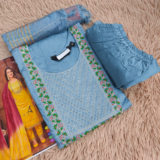 Top Bottom Dupatta Set | TS580