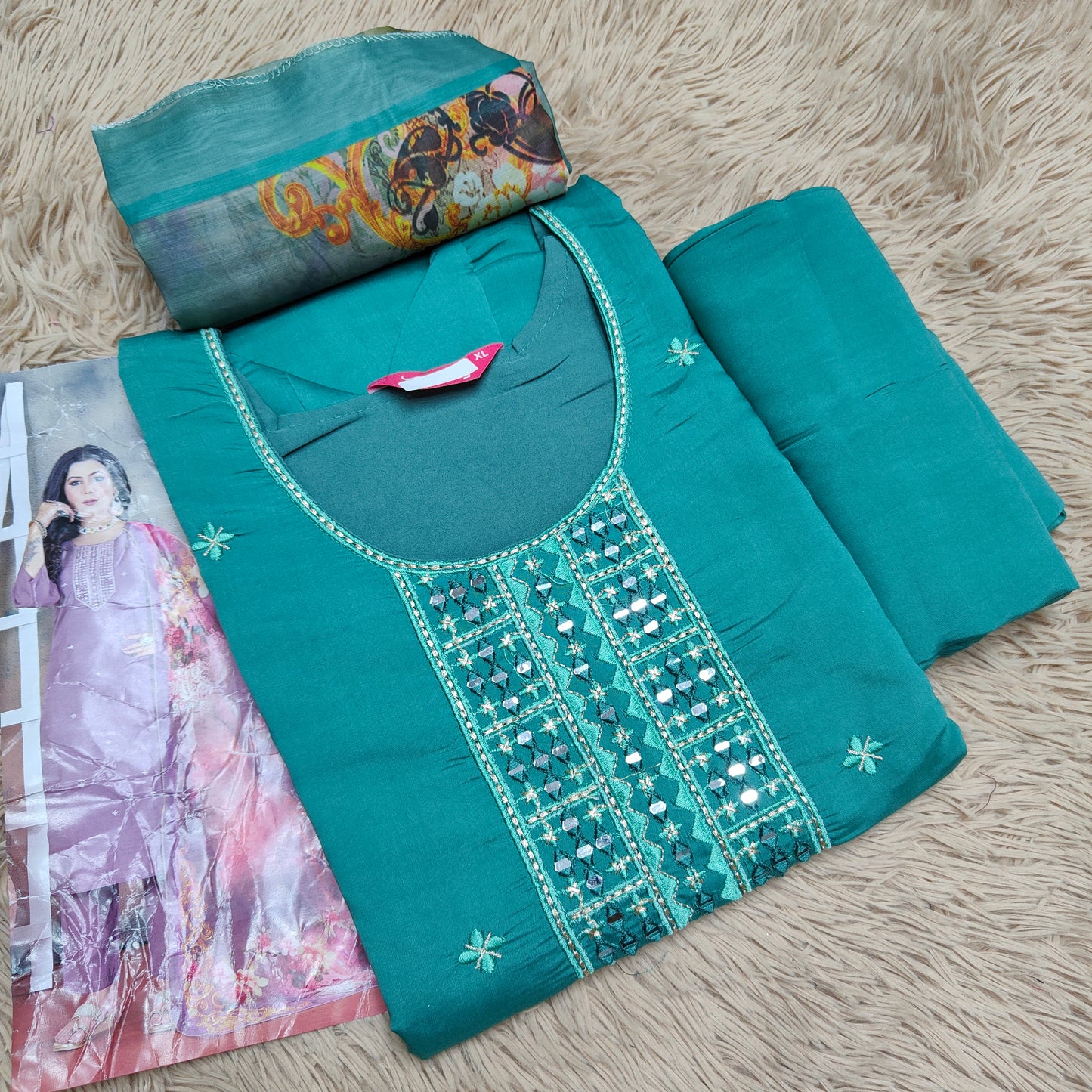 Top Bottom Dupatta Set | TS839