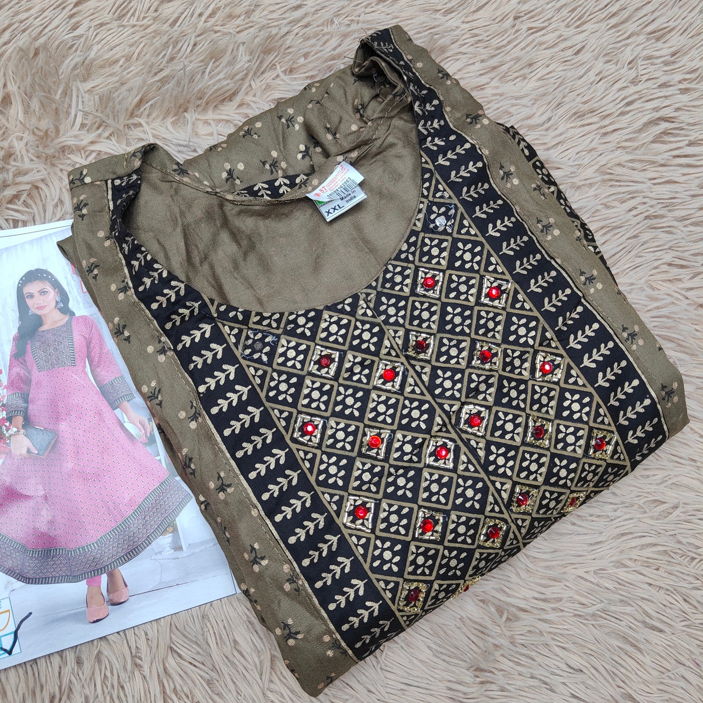 Rayon Anarkali Kurti | AK804