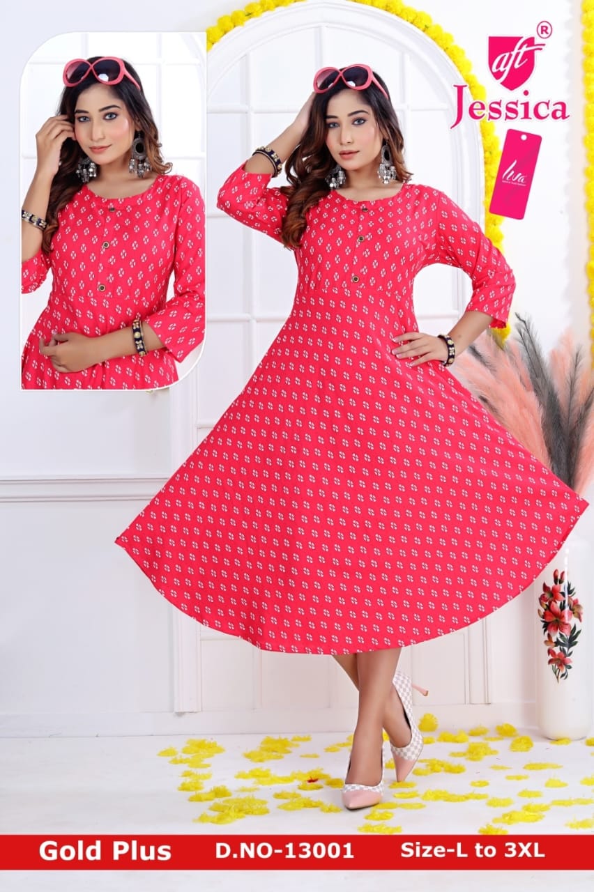 JESSICA Brand | LIVA Certified | A Line Kurti |JC13