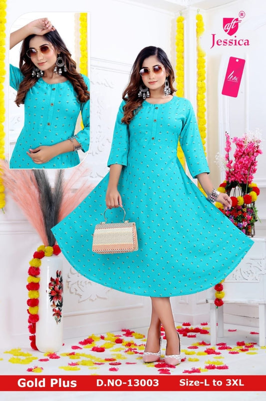 JESSICA Brand | LIVA Certified | A Line Kurti |JC22