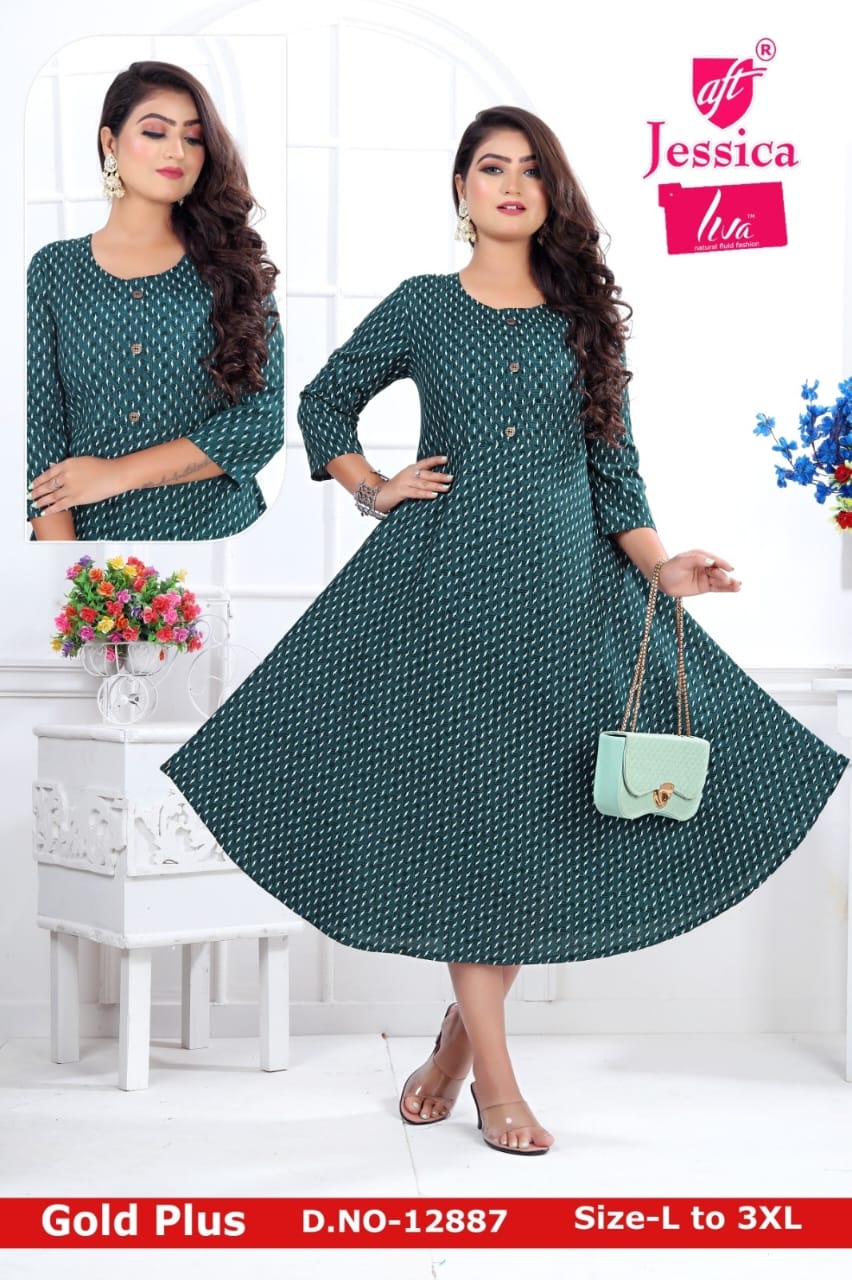 JESSICA Brand | LIVA Certified | A Line Kurti |JC06